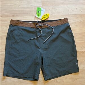 Katin Men's Olive and Brown Board Shorts New Men's 36
